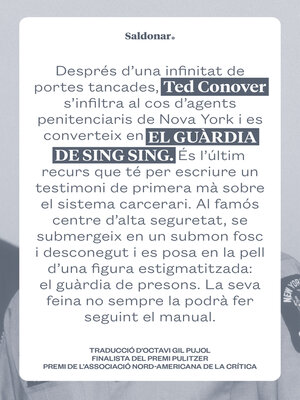 cover image of El guàrdia de Sing Sing